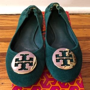 Tory Burch “Reva” Flats - Green - size 7.5